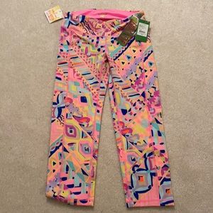 Lilly Pulitzer Plantain Party Crop Leggings Sz S